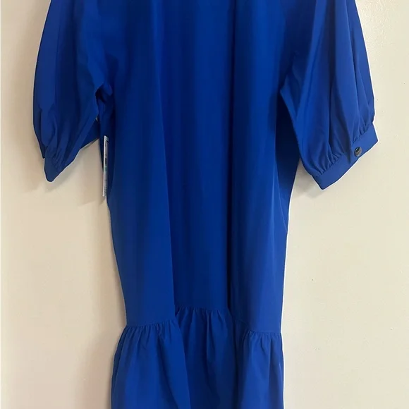 DKNY Blue Button-Up Dress - Picture 5 of 9